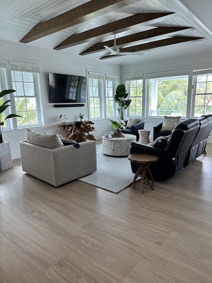Clean dining area